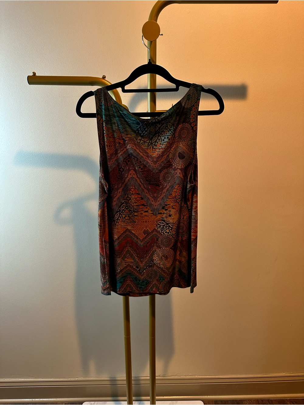 Sea & Anchor Sleeveless Boho Printed Tank Top - SKU 1176 - Picture 3 of 6